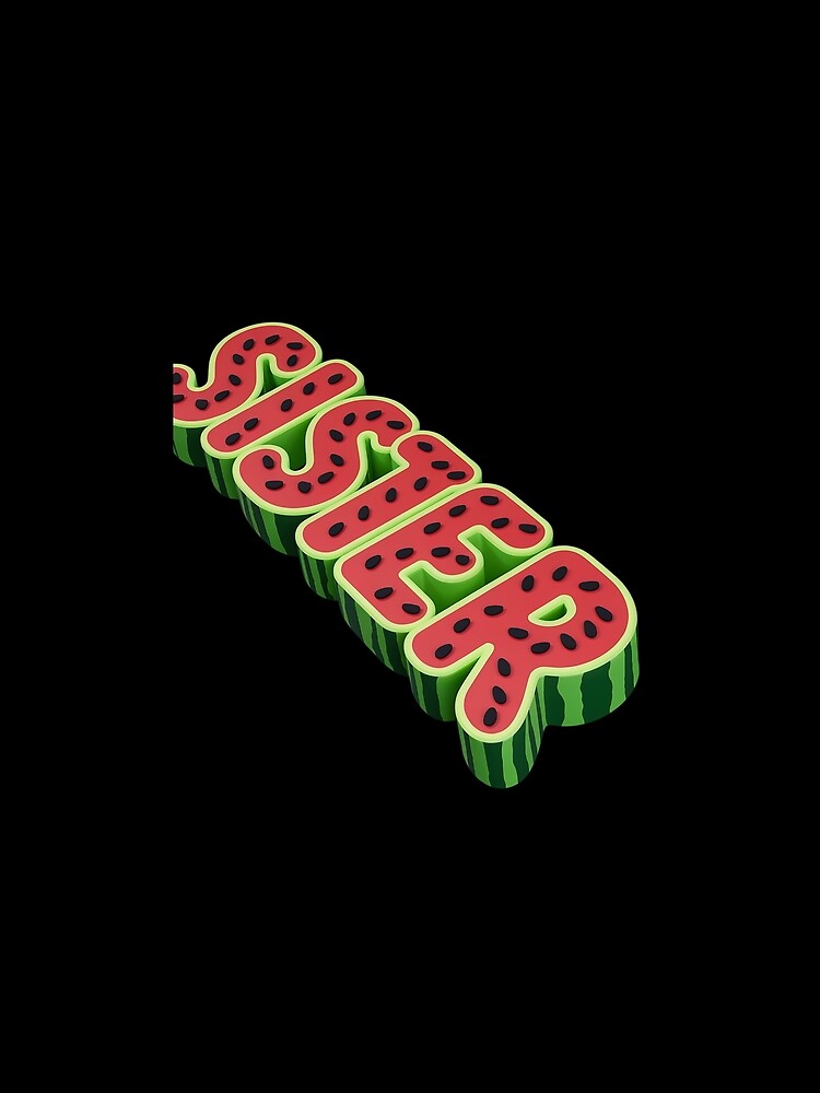 Sister Watermelon Summer Fruit Family Matching Birthday by SIGORDESIGN