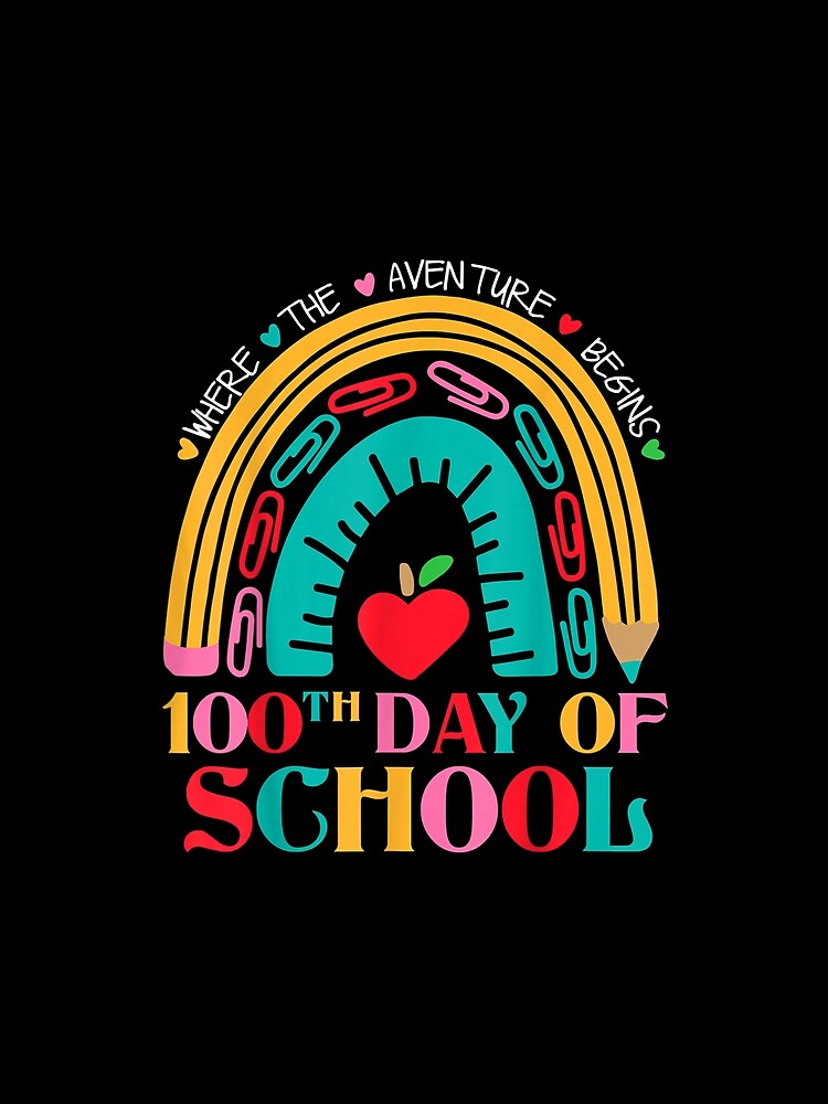 100th Day Of School Teacher 100 Days Smarter Rainbow by wendyy88