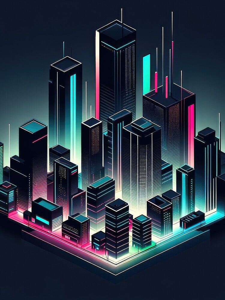 City of Neon Dreams by SunkenCost