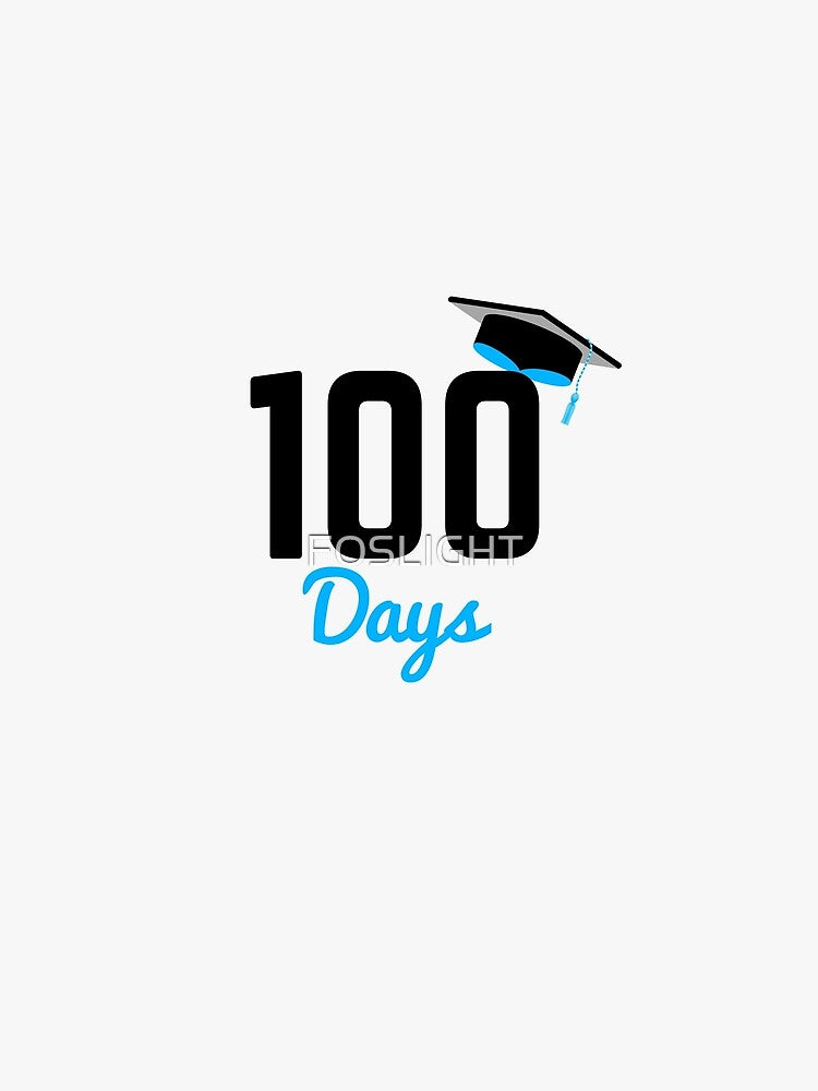 100 Days Graduation Stickers Gift by FOSLIGHT
