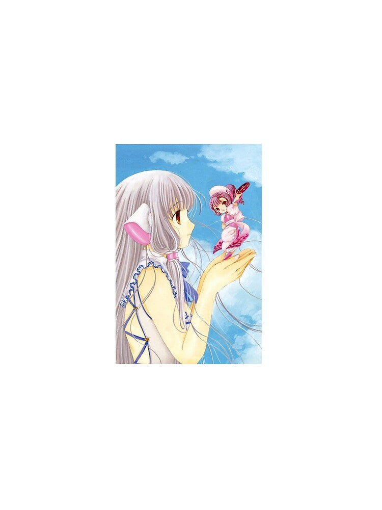 Gentle Sky Girl & Tiny Fairy Companion – Pastel Fantasy Anime Art by bunnyreeaa