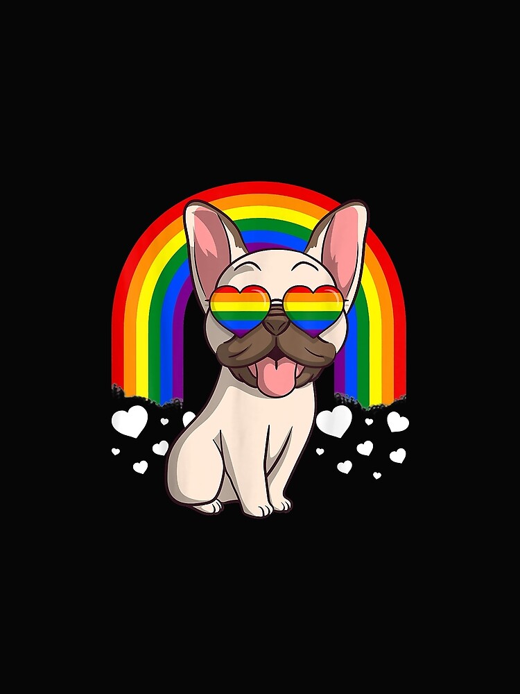 LGBT French Bulldog Dog Gay Pride Rainbow Frenchie by David231231