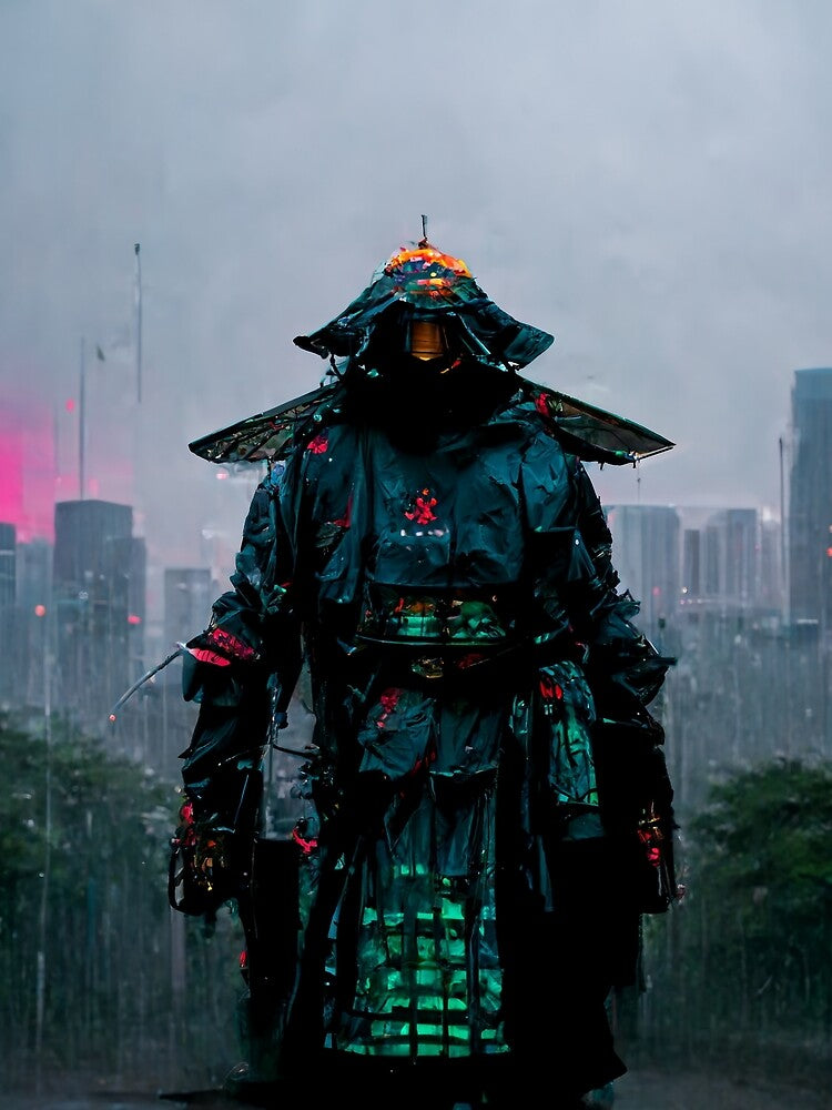 Augmented - Cyberpunk Samurai by ArkMinted