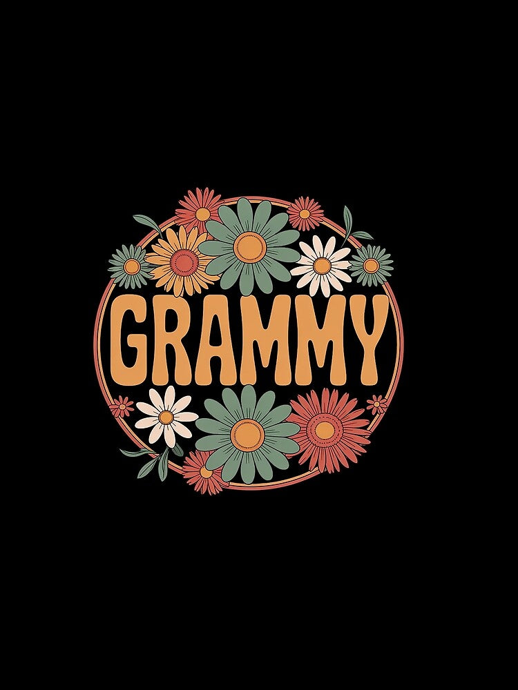 Groovy Grammy Retro Flowers Women Mother's Day Grandma by RonnasJackson