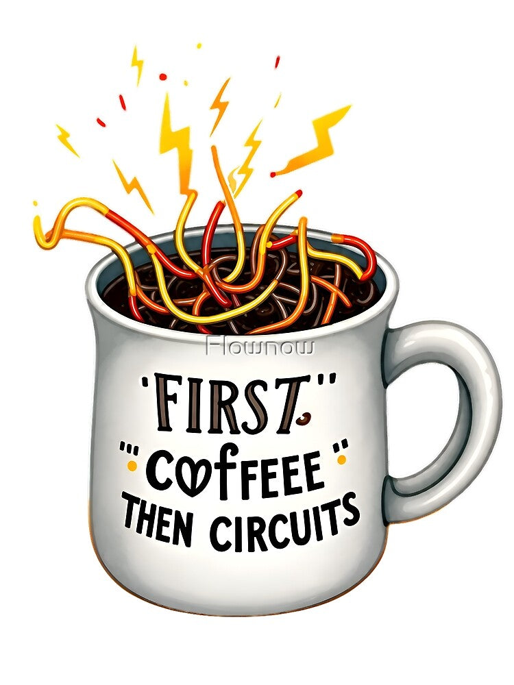 Funny Electrician Coffee Mug, Caffeinated Sparky Design, Best Electrician Gift by Flownow