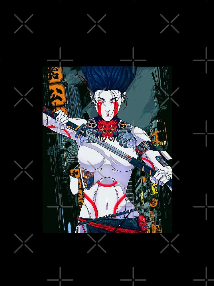 Vaporwave Cyborg Girl Dystopian by OWLvision33
