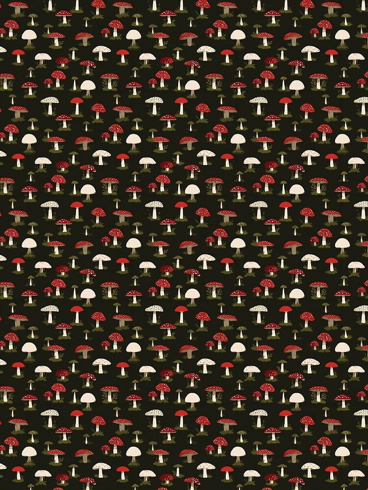 Amanita Allure | Toadstool Seamless Pattern by sundayclay
