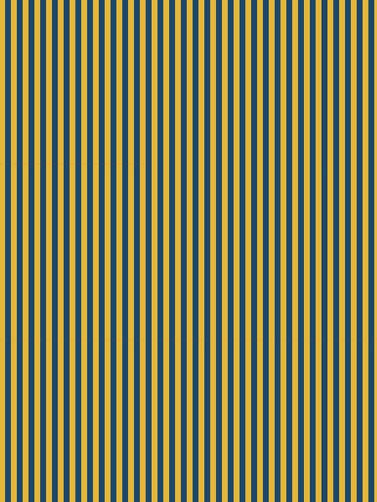 Jewel Tone Stripes – Deep Navy & Golden Yellow Reversible by The Cozy Stripe | Modern Textile Stories