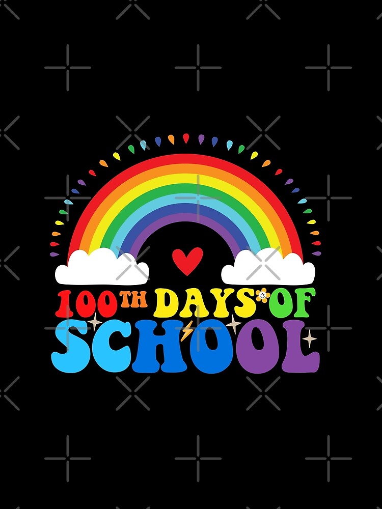 Happy 100th Day Of School Teacher Rainbow,100 Days Smarter by amineeetch ⭐⭐⭐⭐⭐