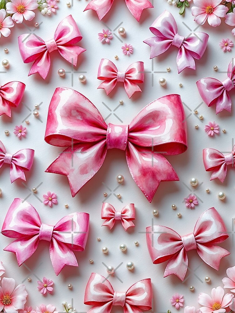 Pink Bows by Neranchara