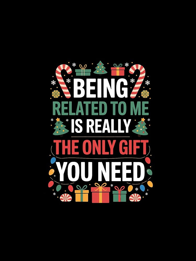 Being Related To Me Funny Christmas Family Xmas Pajamas by papertaless
