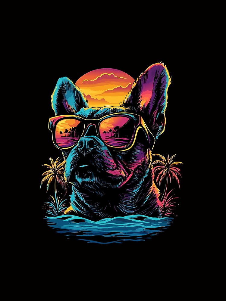 French Bulldog Lovers Retro Vintage Pop Art Design by adsman68