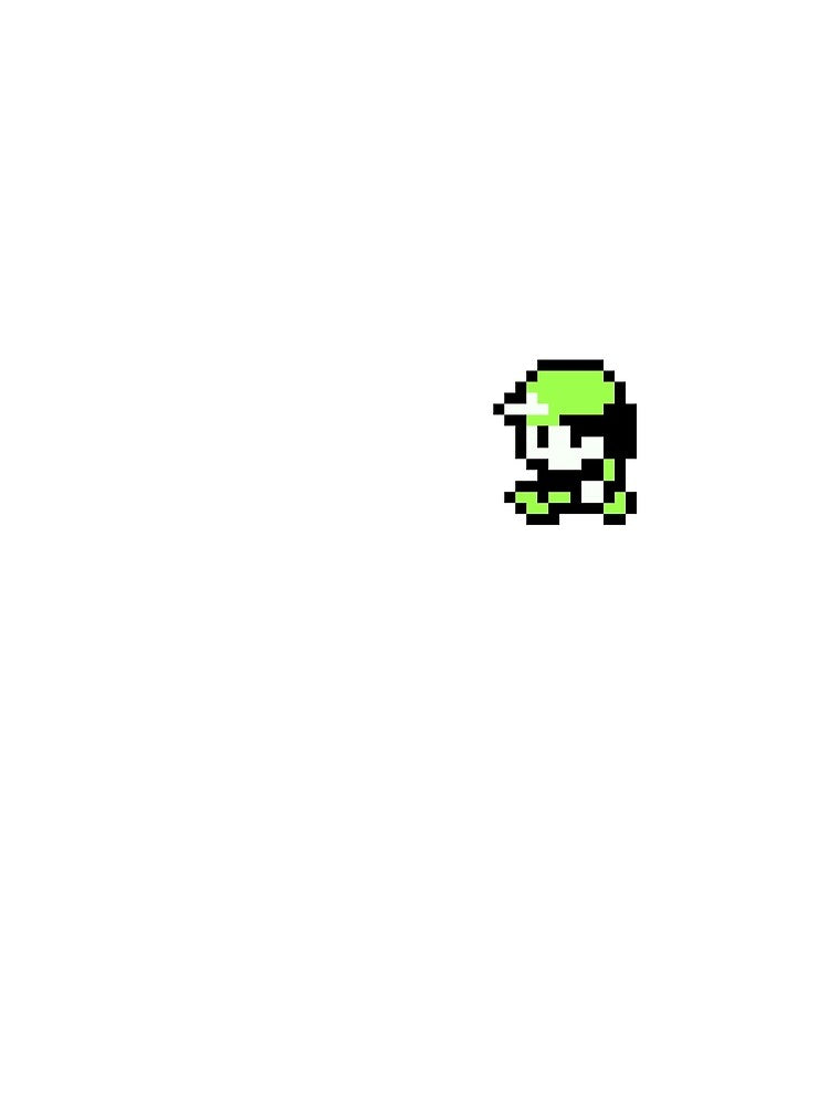 Red Side-view (Yellow version) - Gameboy Character - Retro pixel art by ItsRetro90s