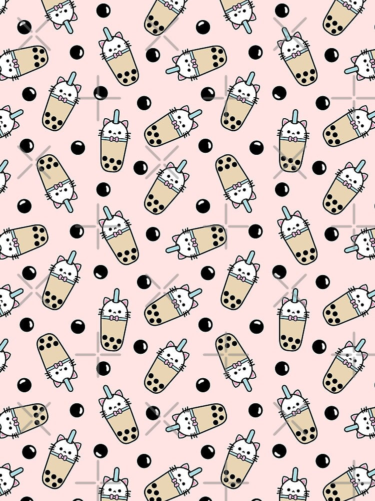 Boba Kitty Pink by stephanydc