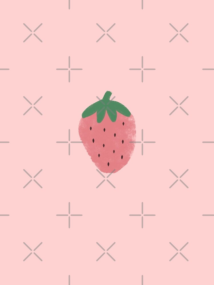 Pastel Watercolor Strawberry by wonderxwander