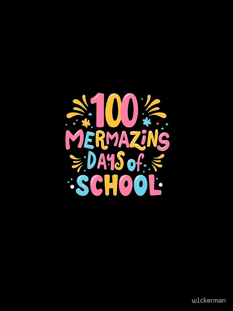 Mermazing 100 days school love funny mermaid sea water fish by w1ckerman