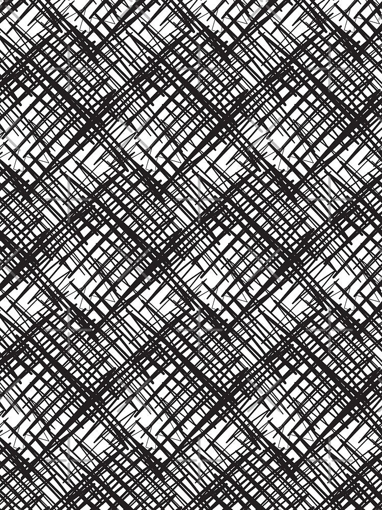 Hand-drawn Black and White Cosmic Pattern by PosterpartyCo