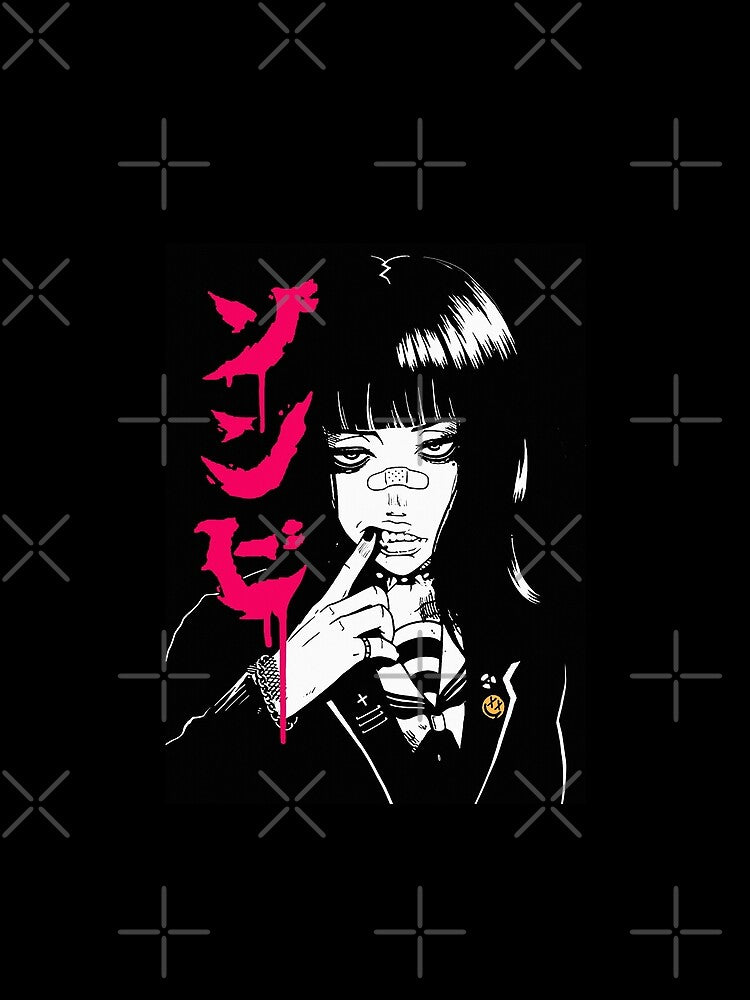 Vaporwave Cool Japanese Girl Urban Goth Style by OWLvision33
