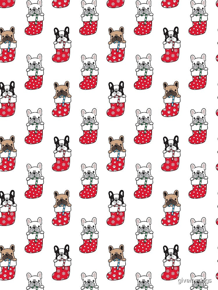 French Bulldog Christmas Socks by givemedogs