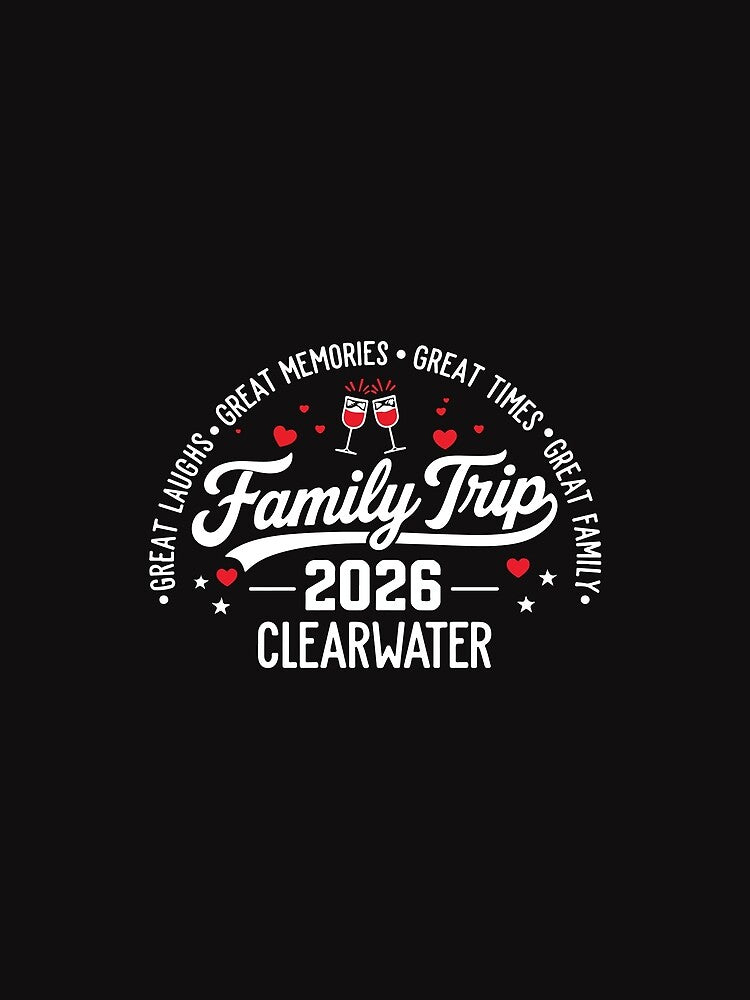Clearwater 2026 Family Vacation Matching Trip Beach Summer Design by kiralynstration