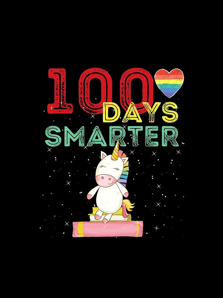 Unicorn 100 days of school girl design by reka88