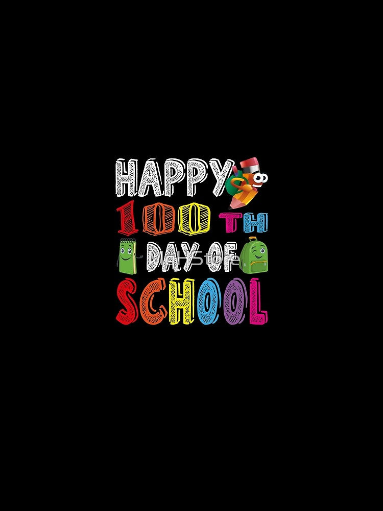 Happy 100 Days Of School Teacher And Student Gift by MqHStore