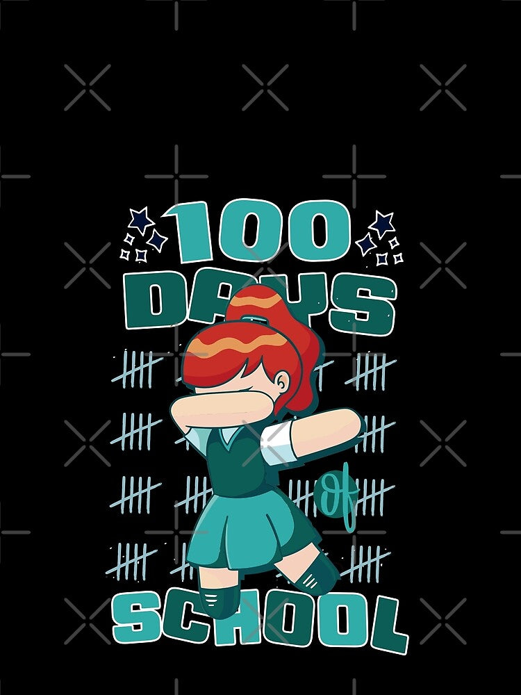 100 Days of school featuring a Dabbing girl #5 by XYDstore