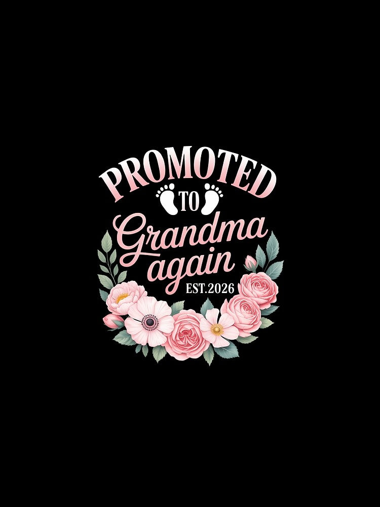 Promoted to Grandma Again Cute Family Mother Day Match by IdunayaStore