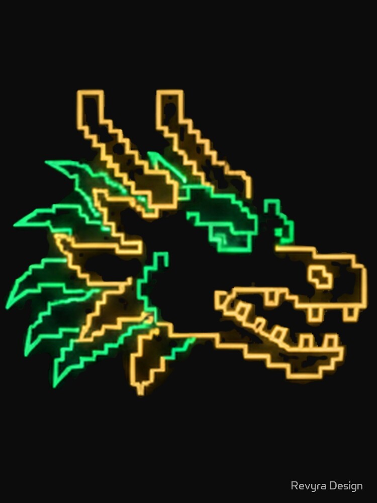 Pixel Dragon – Retro Gaming Beast by Revyra Design