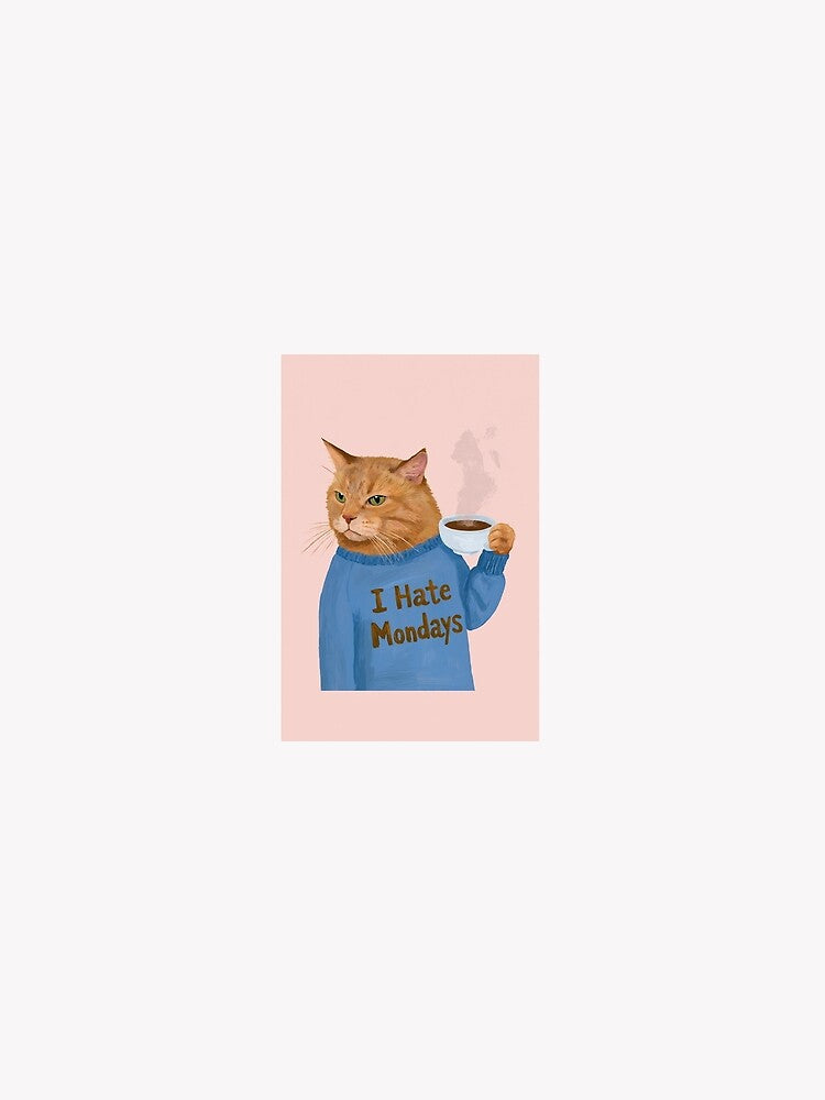 Kitty Cat Hates Mondays by Ayrshiredesigns