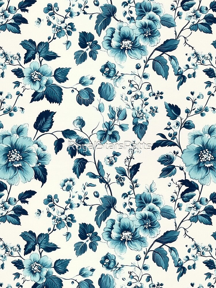 Artistic Victorian Flower  - Botanical Garden Pattern   - Gifts For Coworkers by RoyalStarsPatts