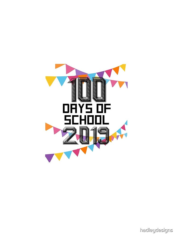 100 Days of School 2019 for Elementary Student Cute 1 by hadleydesigns