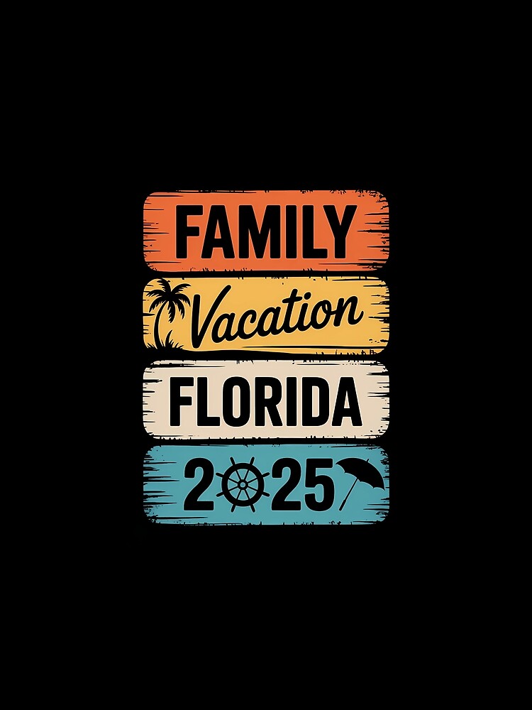 Family Florida Vacation 2025 Matching Group Family by Moon-Ape