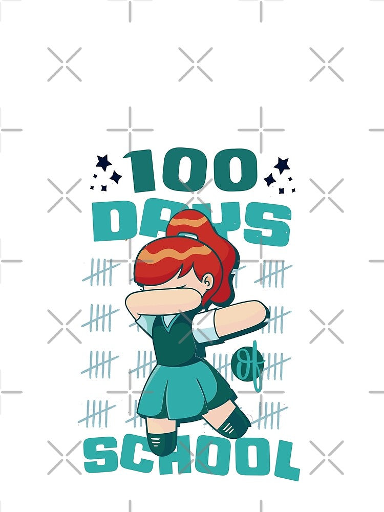 100 Days of school featuring a Dabbing girl #4 by XYDstore