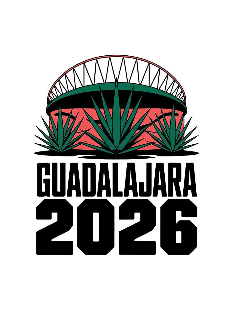 Guadalajara 2026  Mexico Football Soccer Souvenir T-Shirt V2 by DarylWelsh2024