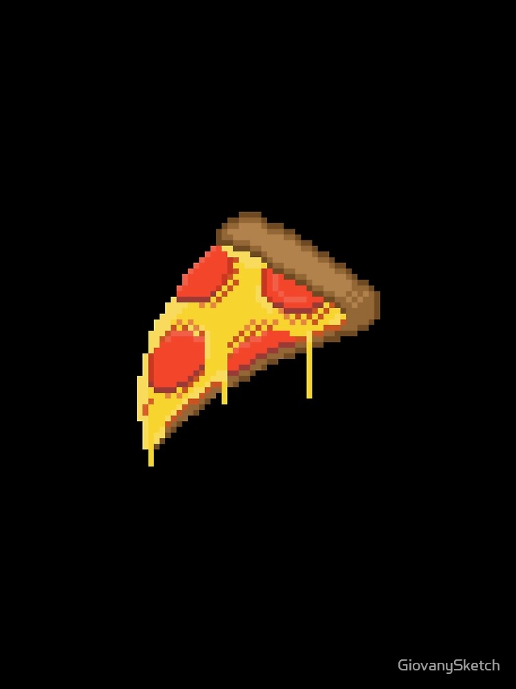 Pixel Cheesy Pepperoni Pizza by GiovanySketch