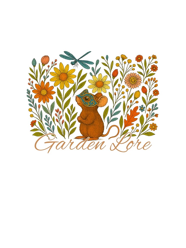 Garden Lore Masked Mouse Design by CottonandQuill