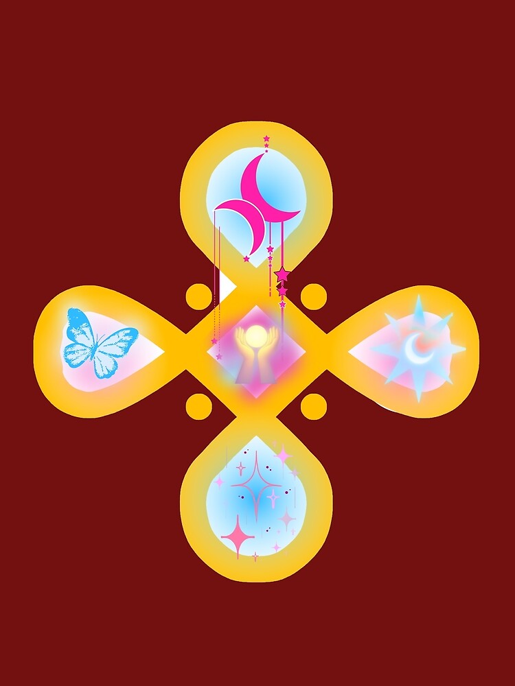 Mystic Infinity Balance: Moon & Butterfly Mandala by Diseño que alegran tu día