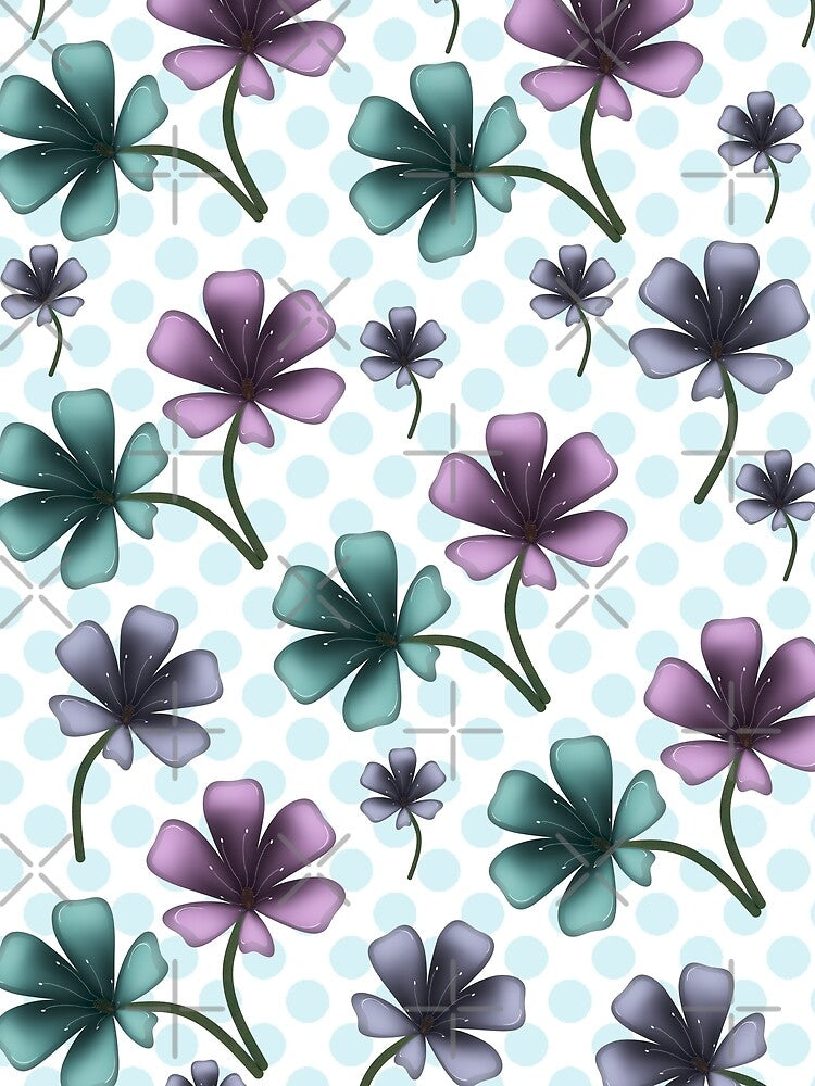 Soft Cottagecore Floral Pattern | Pastel Aesthetic Flower Design | Cute Vintage Garden Style by HopeAndHustle