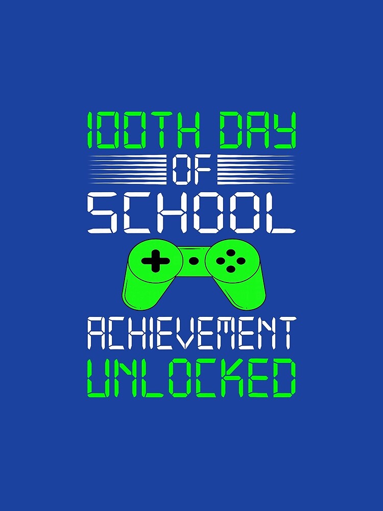 100th Day of School Shirt Kids Video Games Boys 100 Days by KevinorNorris