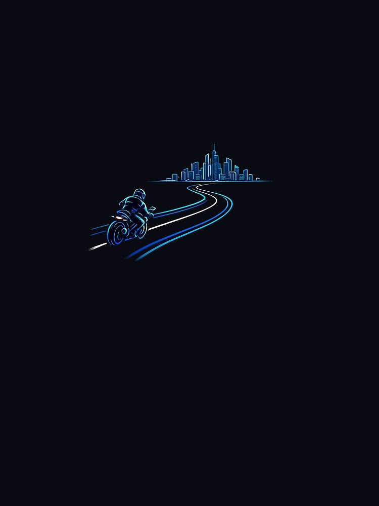 Neon Night Ride – Cyberpunk Motorcycle by SilentPowerArt