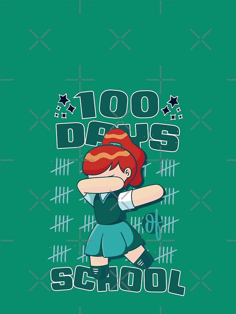 100 Days of school featuring a Dabbing girl #3 by XYDstore