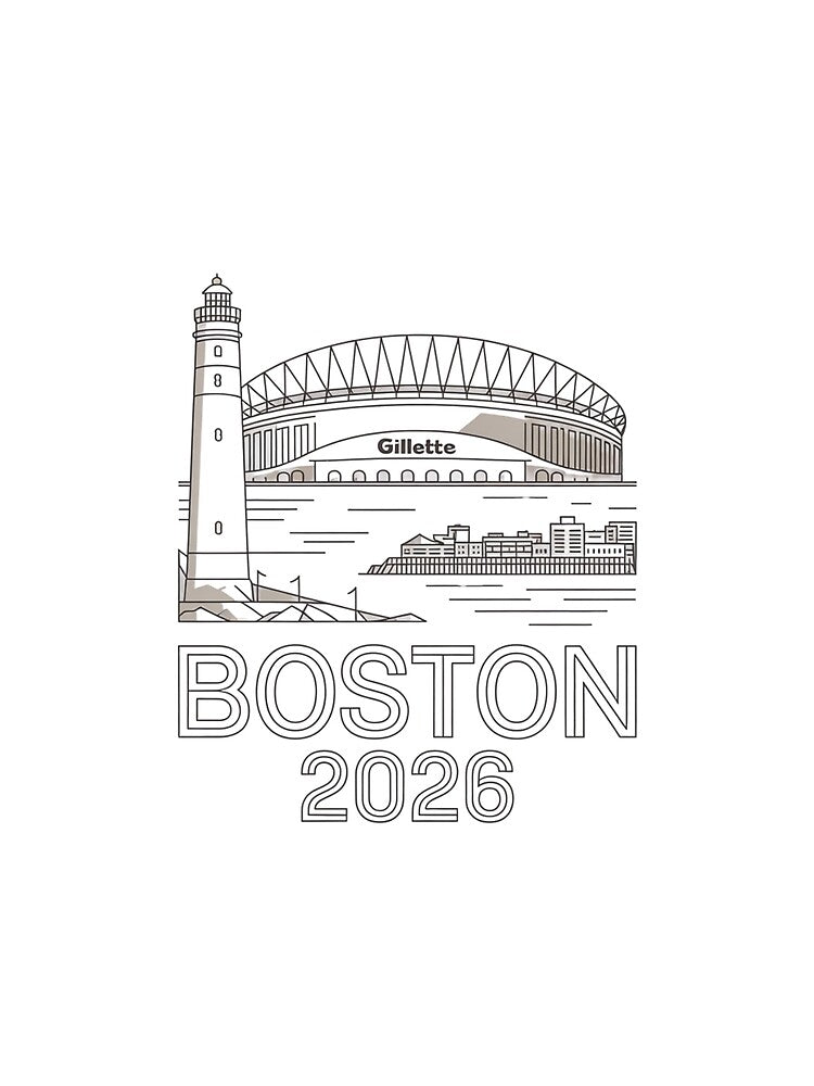 Boston 2026 New England Soccer Souvenir T-Shirt V8 by DarylWelsh2024