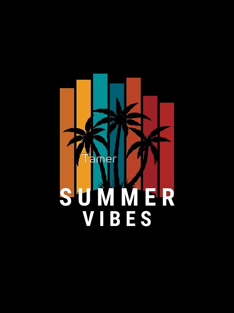 Summer Vibes Palm Tree Sunset Aesthetic by Tamer ⭐⭐⭐⭐⭐