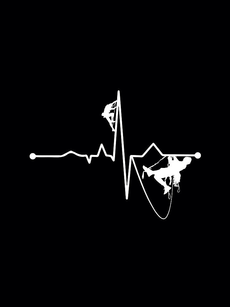 Climbing My Heartbeat Is Rock Mountain Climber by Jutisi