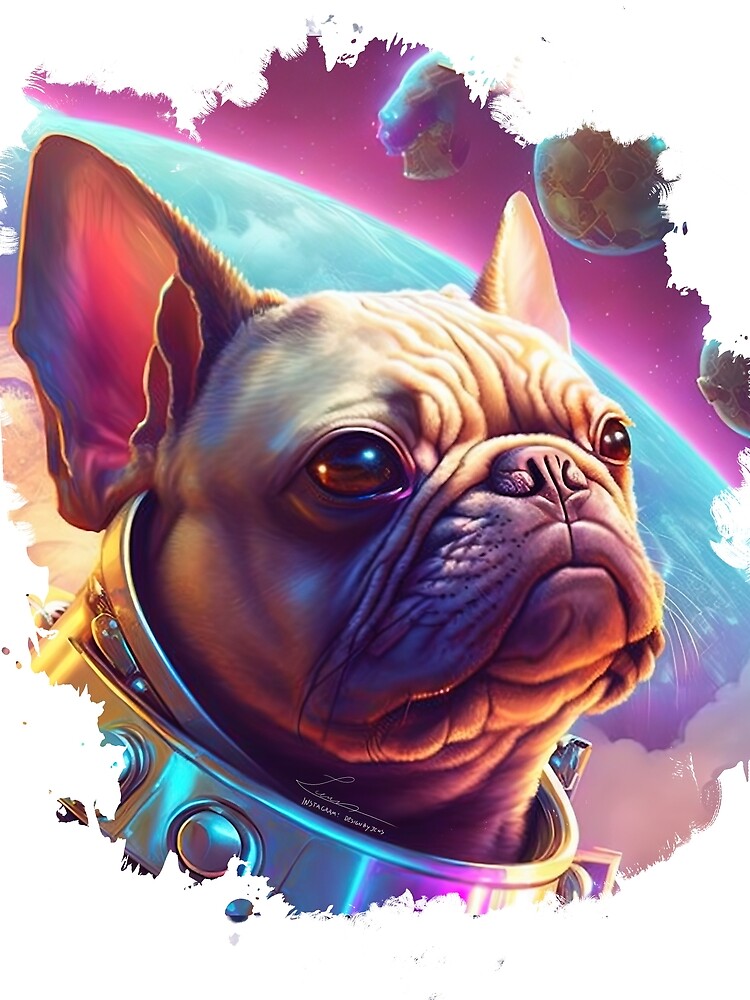 french bulldog in space by Jenslemmens