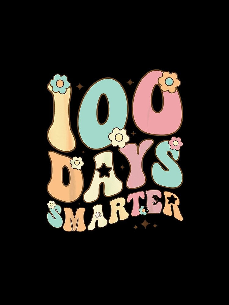 100 Days Smarter Happy 100th Day Of School Groovy Boy Girl T-Shirt by Egyptian king ⭐⭐⭐⭐⭐