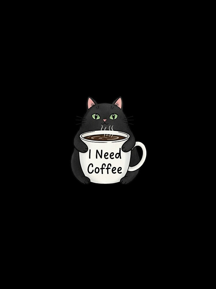 I Need Coffee Cat Lovers by Bouufarte
