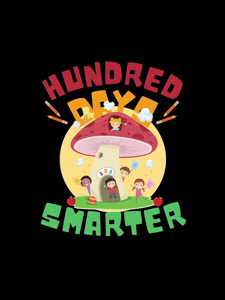 100 days smarter cute kids design by reka88
