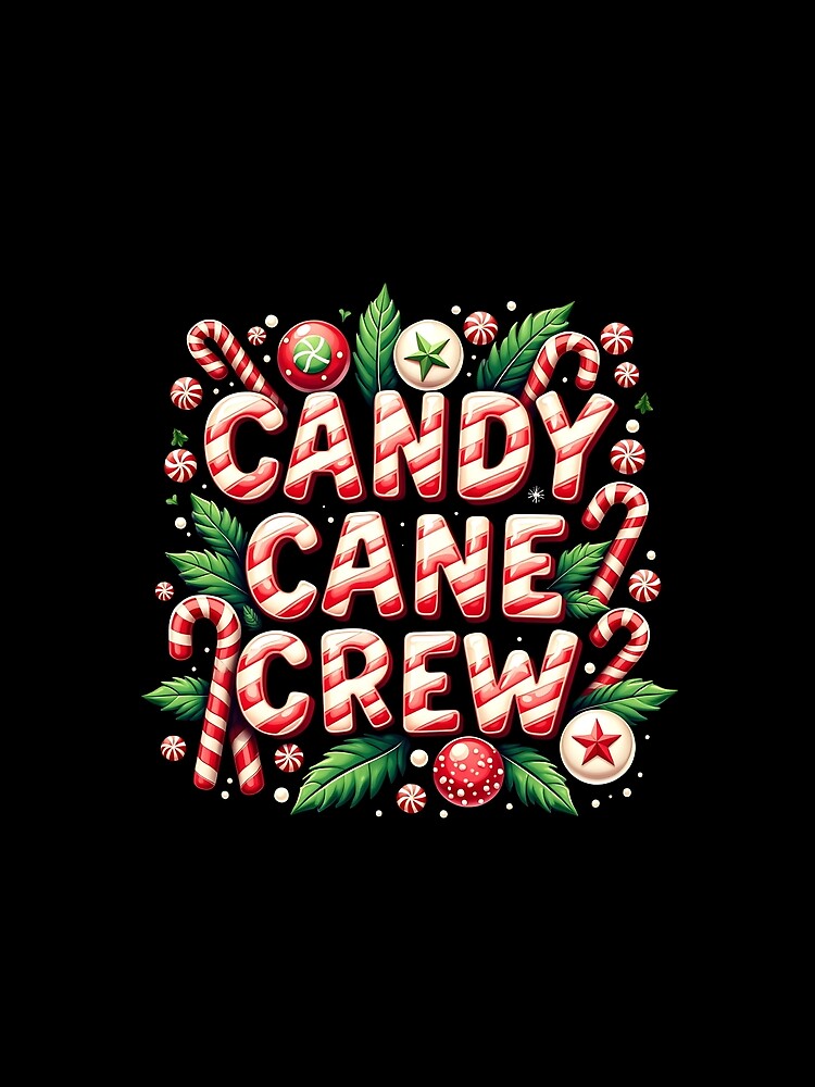 Candy Cane Crew Matching Pajamas Christmas Family Group by masterdeer